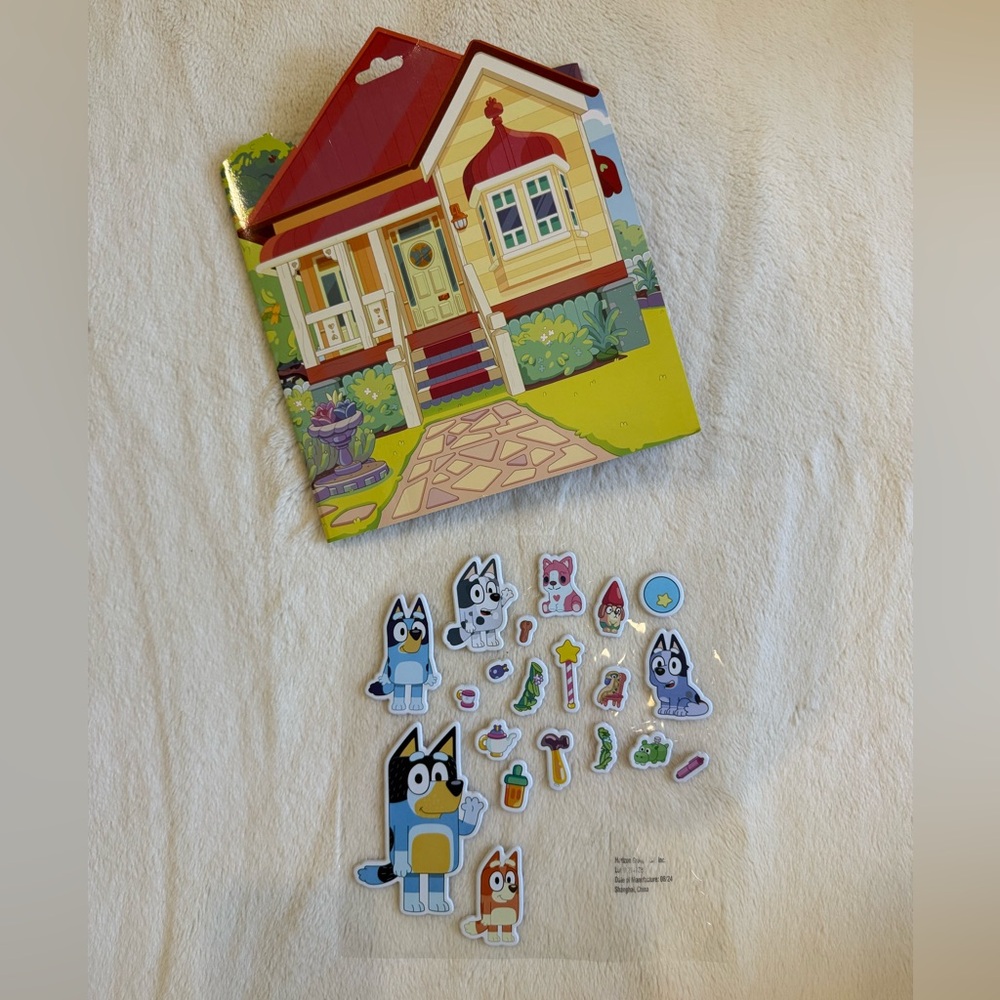 Bluey Reusable Puffy Stickers and Book
